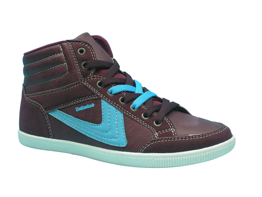Couleur argentée brillante haute coupe chaussure de patinage pour hommes, incroyable
