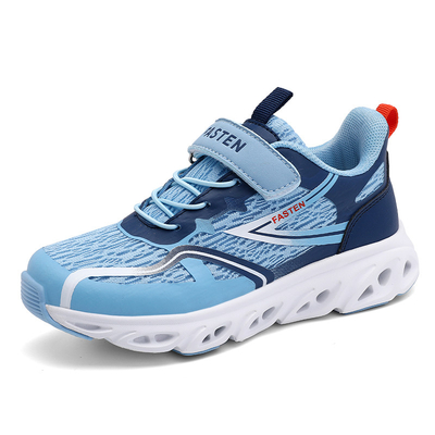 Chaussures de sport pour enfants en cuir en microfibre Matériau supérieur antidérapant dentelle TPR EVA Coureur Skateboarding été printemps automne