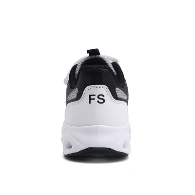 Chaussures de sport pour enfants en cuir en microfibre Matériau supérieur antidérapant dentelle TPR EVA Coureur Skateboarding été printemps automne