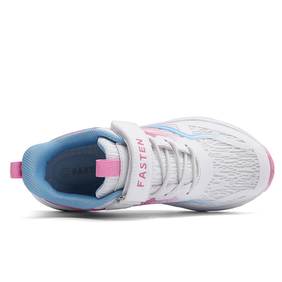 Chaussures de sport pour enfants en cuir en microfibre Matériau supérieur antidérapant dentelle TPR EVA Coureur Skateboarding été printemps automne