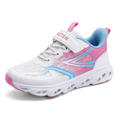 Chaussures de sport pour enfants en cuir en microfibre Matériau supérieur antidérapant dentelle TPR EVA Coureur Skateboarding été printemps automne