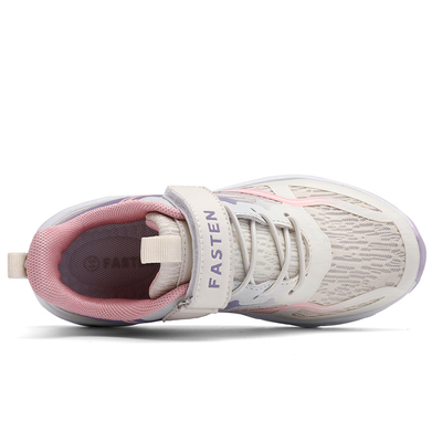 Chaussures de sport pour enfants en cuir en microfibre Matériau supérieur antidérapant dentelle TPR EVA Coureur Skateboarding été printemps automne