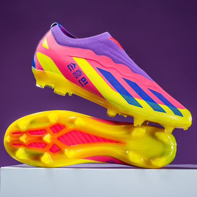 Chaussures de football bas de gamme pour les étudiants avec des épingles longues et courtes design unique chaussures d'entraînement de compétition de gazon artificiel