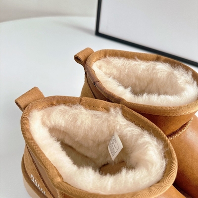 Chaussures de neige pour femmes hiver plus velours chaussures de laine épaisses étanches