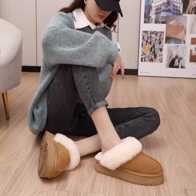 Chaussures à semelles épaisses pour l'hiver