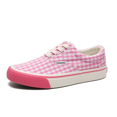 Personnaliser le nouveau style bas-top triple vulcanisés femmes printemps et été étudiant chaussures de toile en rose taille 35-40
