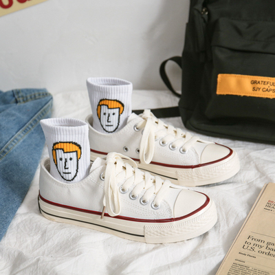 Réplique des années 1970 chaussures de toile pour hommes Ulzzang chaussures de couple bas-top style coréen tendance à la mode adolescents respirants porter