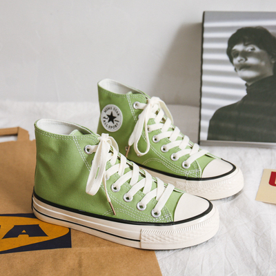 Réplique des années 1970 chaussures de toile pour hommes Ulzzang chaussures de couple bas-top style coréen tendance à la mode adolescents respirants porter