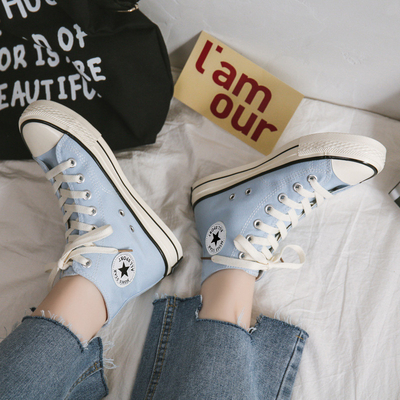 Réplique des années 1970 chaussures de toile pour hommes Ulzzang chaussures de couple bas-top style coréen tendance à la mode adolescents respirants porter