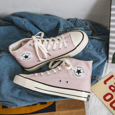 Réplique des années 1970 chaussures de toile pour hommes Ulzzang chaussures de couple bas-top style coréen tendance à la mode adolescents respirants porter
