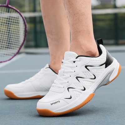 Chaussures de tennis personnalisées Chaussures de badminton avec caractéristique antidérapant Design de mode en grande taille 46 47 Portage en plein air