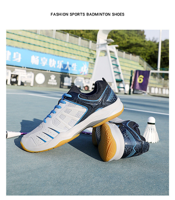 Chaussures de tennis personnalisées Chaussures de badminton avec caractéristique antidérapant Design de mode en grande taille 46 47 Portage en plein air