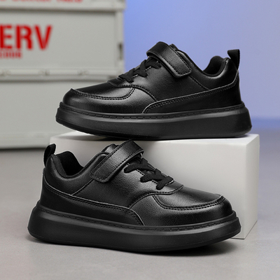 Sneakers blancs pour enfants Chaussures de patinage 2024 Anti-dérapant Chaussures noires en cuir étanches à l'eau Chaussures de sport anti-dérapant
