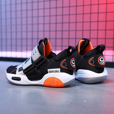Chaussures de basket-ball pour garçons pour enfants - Chaussures de sport respirantes en maille pour garçons, chaussures d'entraînement professionnelles pour enfants