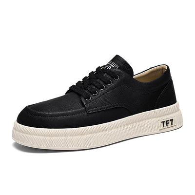 Personnaliser le nouveau style Microfibre en cuir Souliers à semelle épaisse Sneakers à la mode occasionnels bas-hauteur Lace-up chaussures de sport